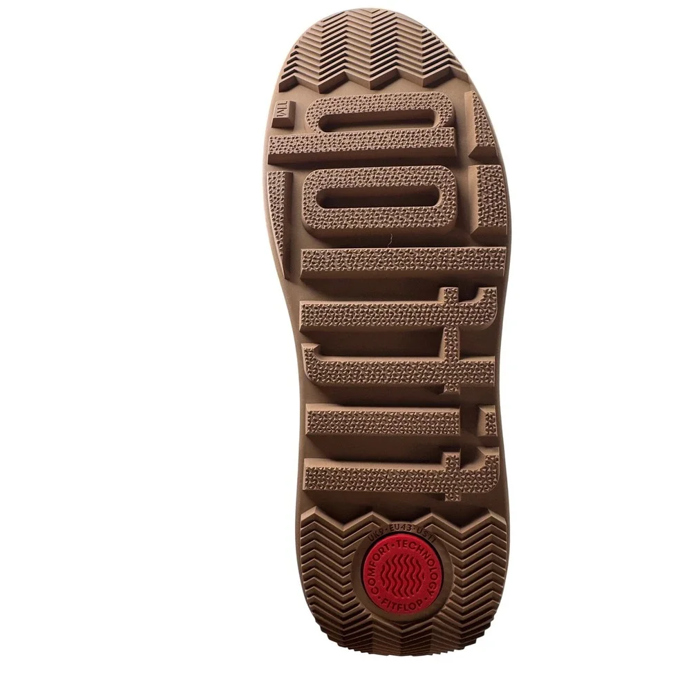 FitFlop Mukluk Short Suede Shearling Boots Tan Platform‎ Womens 11